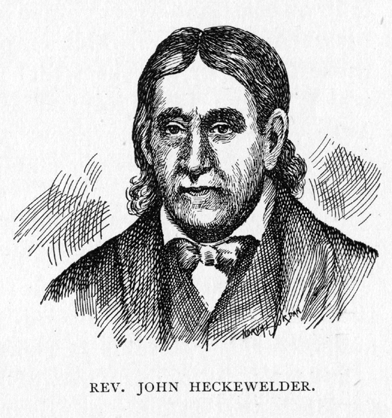 drawing of Rev. John Heckewelder
