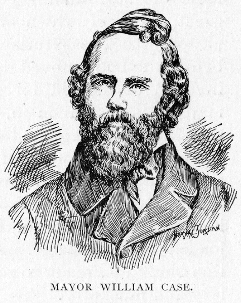 drawing of Mayor William Case