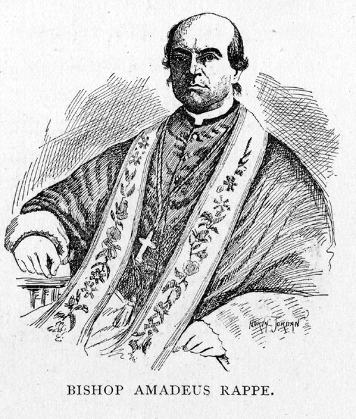drawing of Bishop Amadeus Rappe