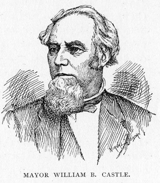 drawing of Mayor William B. Castle