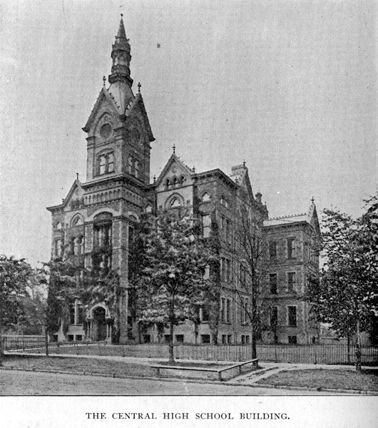 photograph of The Central High School Building