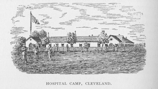 drawing of Hospital Camp, Cleveland