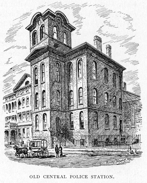 drawing of Old Central Police Station
