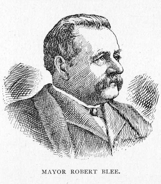 drawing of Mayor Robert Blee