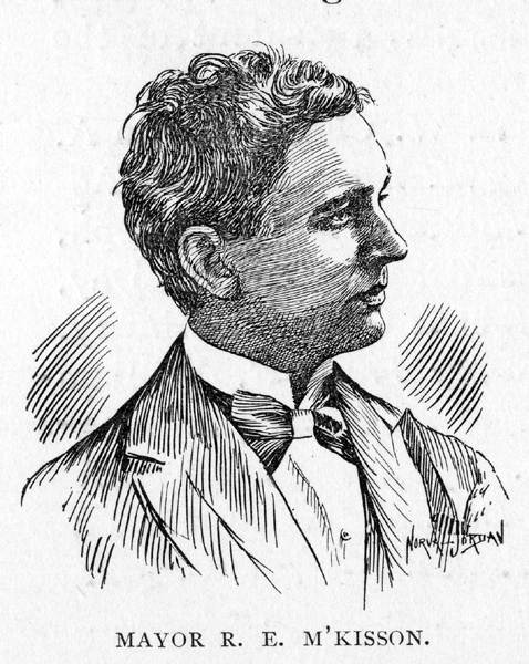 Drawing of Mayor R. E. M'Kisson