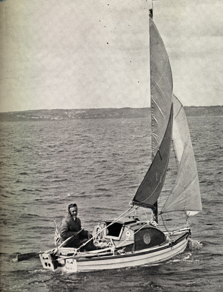 Photo of Manry nearing Falmouth, England