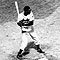 Satchel Paige at bat.