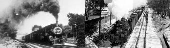Views of 2 locomotives