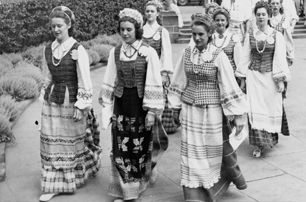 Procession at Lithuanian Cultural Garden, 1950