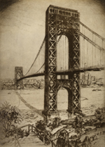 Thumbnail of the George Washington Bridge, N.Y.C, view 3