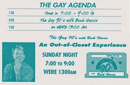 Detail of a flyer for the Gay 90's