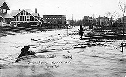 Belle Ave. in Lakewood during the 1913 Flood